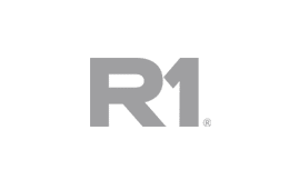 R1 logo white