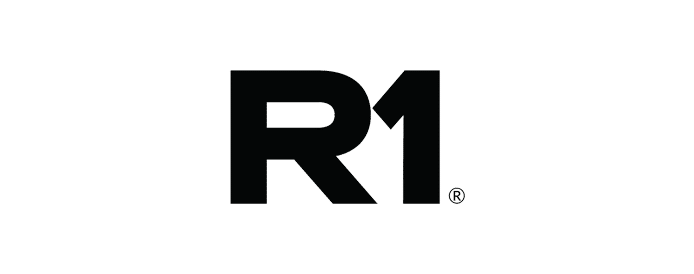 R1 logo black