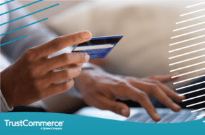 person paying with credit card through TrustCommerce