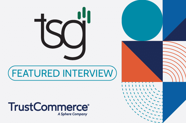 Graphic with TrustCommerce's logo and TSG logo