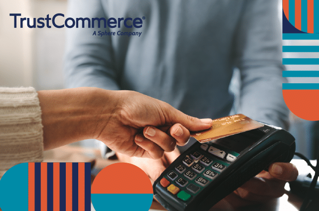 Photo of a woman making a credit card payment